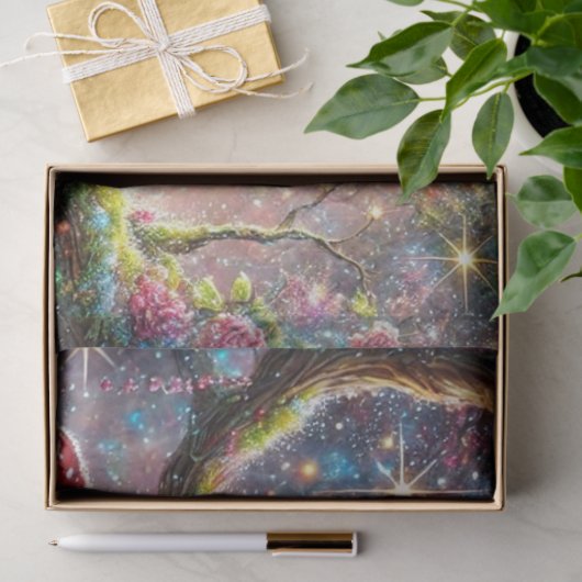 Wonderland Treetop Alice Cheshire Cat Decoupage Tissuepapier (Geschenk)