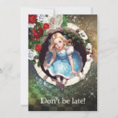 Wonderland Tuinfeest Uitnodiging (Voorkant)