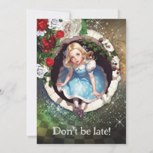 Wonderland Tuinfeest Uitnodiging