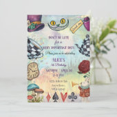 Wonderland Uitnodiging (Staand voorkant)