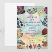 Wonderland Uitnodiging (Voorkant / Achterkant)