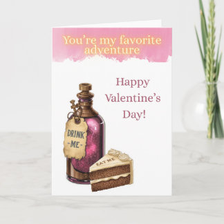 Wonderland Valetine's Card - Favorite Adventure Kaart
