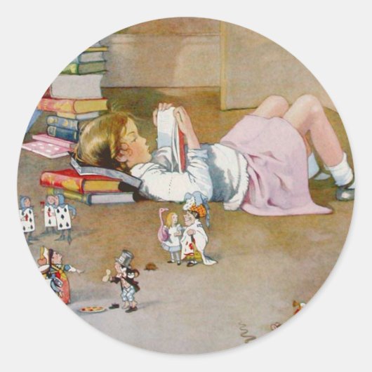 WONDERLAND VINDEN RONDE STICKER (Voorkant)
