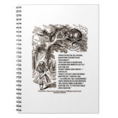 Wonderland waar ik vanaf zou moeten gaan notitieboek (Voorkant)