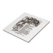 Wonderland waar ik vanaf zou moeten gaan tegeltje (Zijkant)