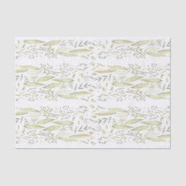 Wonderland Waterverf Bloemen Rustieke Bruiloft Tissuepapier