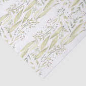 Wonderland Waterverf Bloemen Rustieke Bruiloft Tissuepapier (Detail)