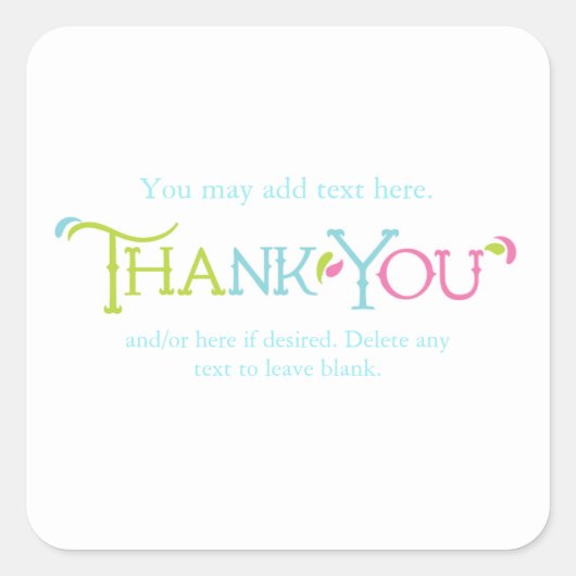 Wonderland Whimsical Colorful Party Sticker (Voorkant)