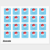 Wonderland Whimsical Theekop Rode Rozen Sticker (Vel)