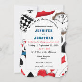 Wonderland Whimsy bruiloft uitnodiging (Voorkant)
