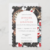 Wonderland Whimsy bruiloft uitnodiging (Voorkant)