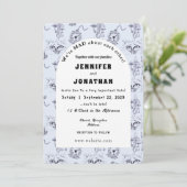 Wonderland Whimsy bruiloft uitnodiging (Staand voorkant)