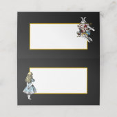 Wonderland White Rabbit beroemd gemaakt door Alice Plaatskaartje (Buitenkant ongevouwen)