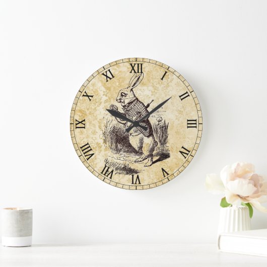 Wonderland White Rabbit Grote Klok (Huis)
