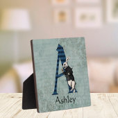 Wonderland White Rabbit Letter A Fotoplaat
