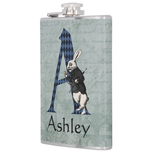 Wonderland White Rabbit Letter A Heupfles (Links)