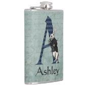 Wonderland White Rabbit Letter A Heupfles (Rechts)