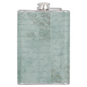 Wonderland White Rabbit Letter A Heupfles (Achterkant)