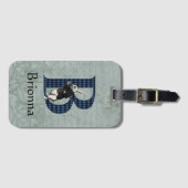 Wonderland White Rabbit Letter B Bagagelabel (Voorkant (horizontaal))