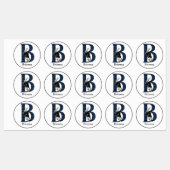 Wonderland White Rabbit Letter B Labels (Vel)