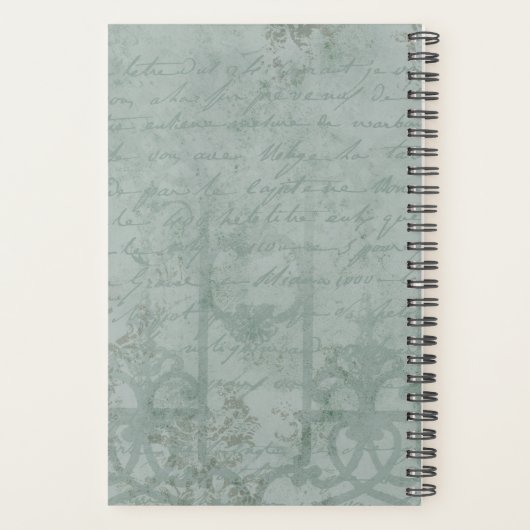 Wonderland White Rabbit Letter C Planner (Achterkant)