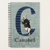 Wonderland White Rabbit Letter C Planner (Voorkant)