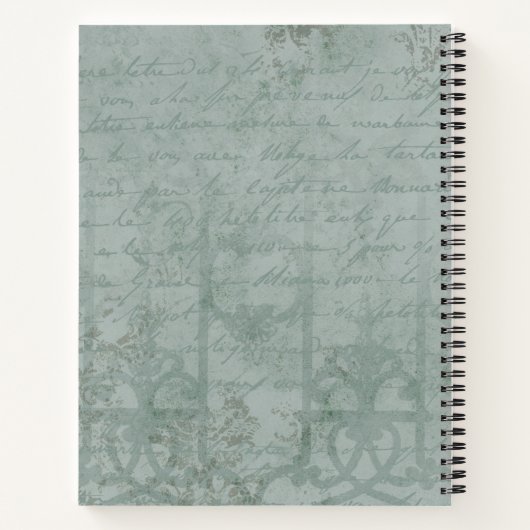 Wonderland White Rabbit Letter C Sketch Notitieboek (Achterkant)