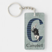 Wonderland White Rabbit Letter C Sleutelhanger (Voorkant)