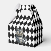 Wonderland with Black White Diamonds Birthday Bedankdoosjes (Achterkant)