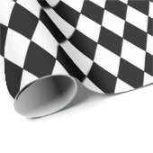 Wonderland with Black White Diamonds Birthday Cadeaupapier (Rol Hoek)