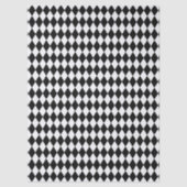 Wonderland with Black White Diamonds Birthday Tissuepapier (Voorkant)