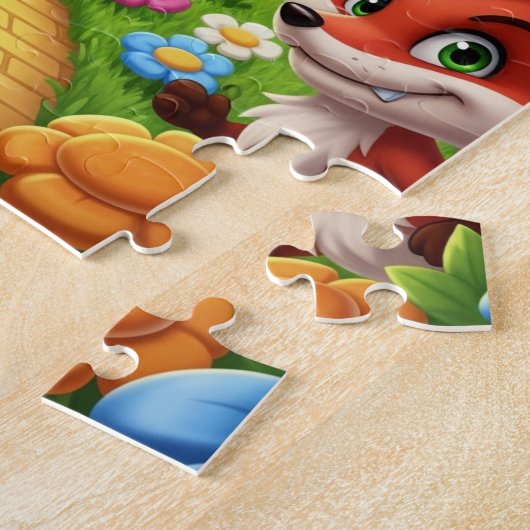 Wonderland With Mr Buuny & Mrs Fox Legpuzzel (Zijkant)