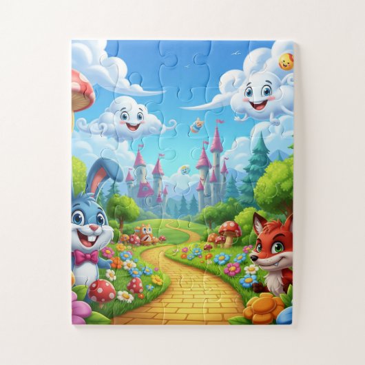 Wonderland With Mr Buuny & Mrs Fox Legpuzzel (Verticaal)