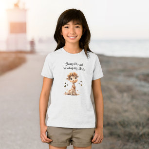 Wonderlijk Gemaakt Schattig Giraffe Tri-Blend Shirt