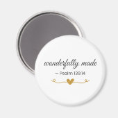 Wonderlijk Geschapen – Psalm 139:14 Magneet (Voorkant / Achterkant)