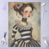 Wonderlijk Rare Vintage Meisje Tissuepapier (Craft)