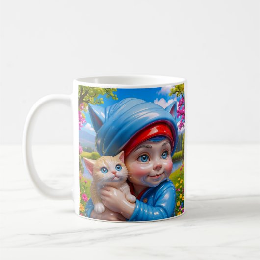 Wonderlijke Elf Kat Koffiemok (Links)