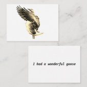 wonderlijke gans notitiekaartje (Voorkant / Achterkant)