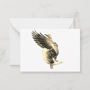 wonderlijke gans notitiekaartje