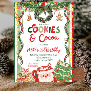 Wonderlijke Gril Koekjes en Cacao Kerst Verjaardag Kaart