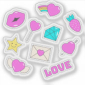 Wonderlijke liefde sticker set (Voorkant)