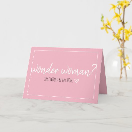 wondermoeder kaart (Gele Bloem)