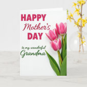 Wondermoeder Liefde Dag Kaart (Gele Bloem)