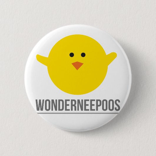 Wonderneepoos Badge Ronde Button 5,7 Cm (Voorkant)