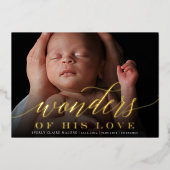 Wonders | Aankondiging van de feestdag foto-Folie (Voorkant)