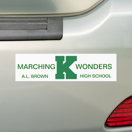 Wonders Marching Band Pride Bumpersticker (Op auto)