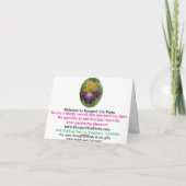 "WONDERS NEVER CEASE" Blank Iris Note Kaart (Achterkant)