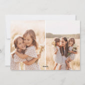 Wonders of His Love Christian Christmas 3 Photo Feestdagenkaart (Achterkant)