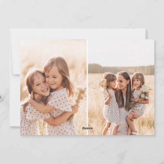 Wonders of His Love Christian Christmas 3 Photo  Feestdagenkaart (Achterkant)