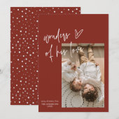 Wonders Of His Love Eén Foto Religieuze Kerst  Feestdagenkaart (Voorkant / Achterkant)